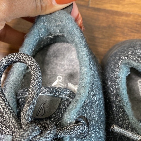 All Birds Wool Runner Mizzles Blue Gray With Black Soles 6 - Picture 8 of 10